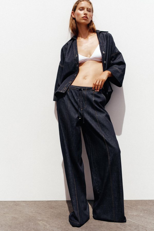 Z1975 JOGGER GENİŞ PAÇA YÜKSEK BEL JEAN - از برند زارا