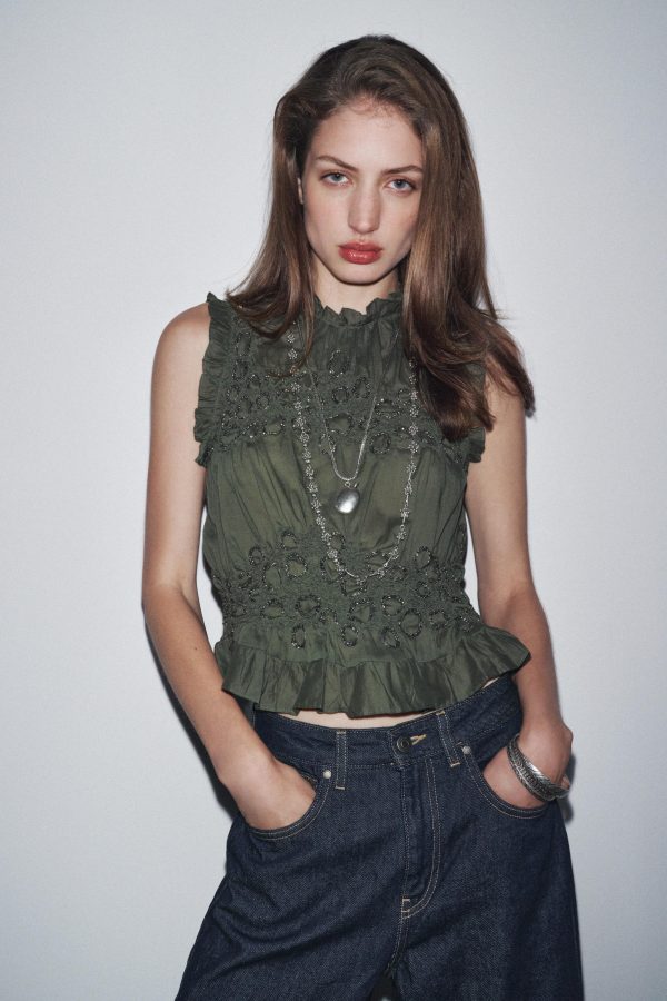 TOP BONCUKLU ZW COLLECTION - از برند زارا