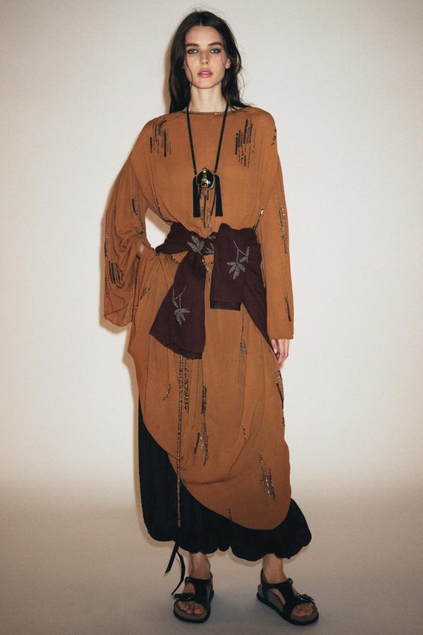 ZW COLLECTION BONCUKLU ELBİSE - از برند زارا