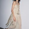 EMBROIDERED FRINGED COMBINATION DRESS - از برند زارا