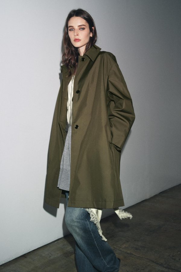 ZARA WOMAN COLLECTION SU İTİCİ İNİMAL TRENÇKOT - از برند زارا