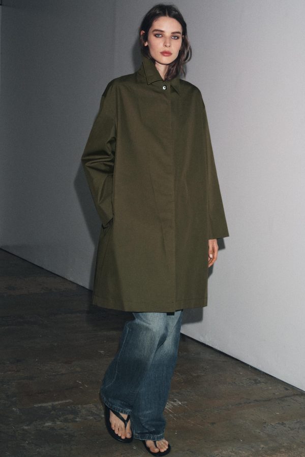 ZARA WOMAN COLLECTION SU İTİCİ İNİMAL TRENÇKOT - از برند زارا