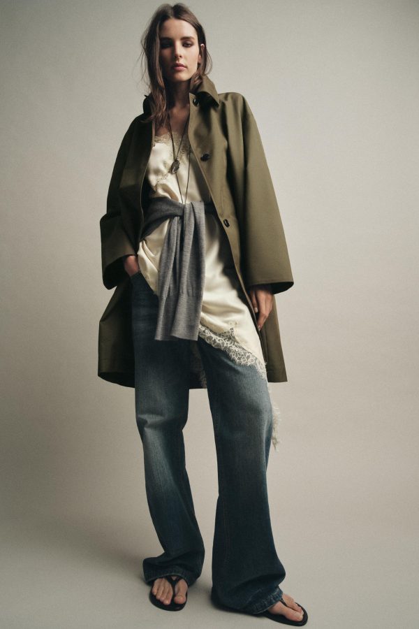 ZARA WOMAN COLLECTION SU İTİCİ İNİMAL TRENÇKOT - از برند زارا