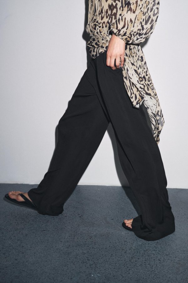 ZW COLLECTION PENSLİ DÖKÜMLÜ PANTOLON - از برند زارا