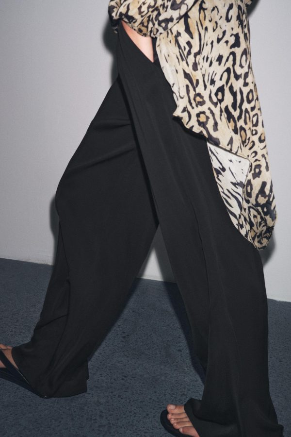 ZW COLLECTION PENSLİ DÖKÜMLÜ PANTOLON - از برند زارا