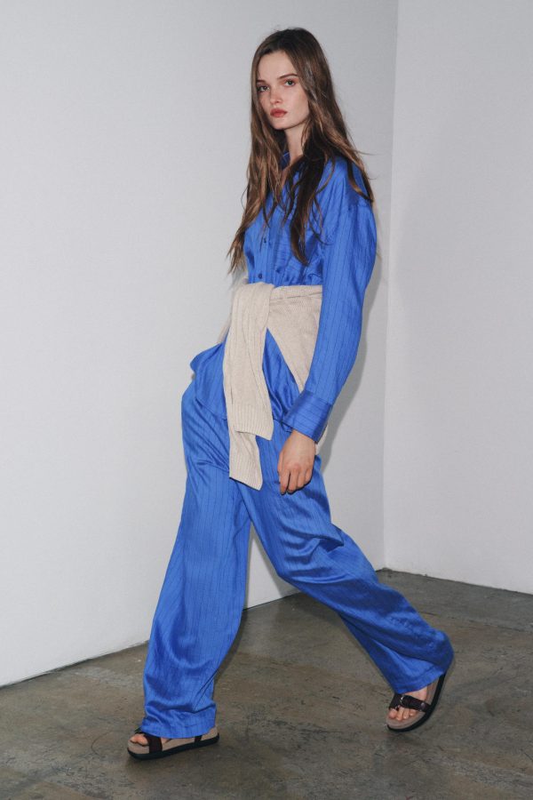 ÇİZGİİ OVERSIZE ZW COLLECTION GÖMLEK - از برند زارا