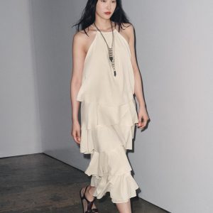 HALTER YAKA FIRFIRLI ZW COLLECTION ELBİSE - از برند زارا