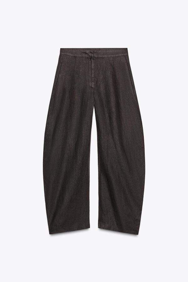 %100 KETEN BALON PANTOLON ZW KOLEKSİYONU - از برند زارا