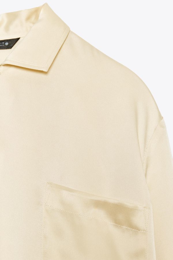 %100 İPEK CEPLİ GÖMLEK ZW COLLECTION - از برند زارا