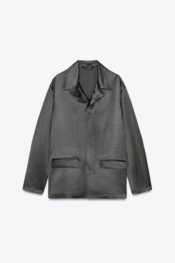 KETENLİ SATEN BLAZER ZW COLLECTION - از برند زارا