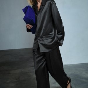 KETENLİ SATEN BLAZER ZW COLLECTION - از برند زارا