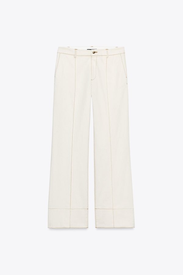 DİKİŞ DETAYLI BOOTCUT PANTOLON - از برند زارا