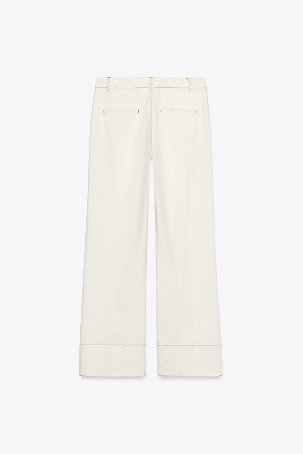 DİKİŞ DETAYLI BOOTCUT PANTOLON - از برند زارا
