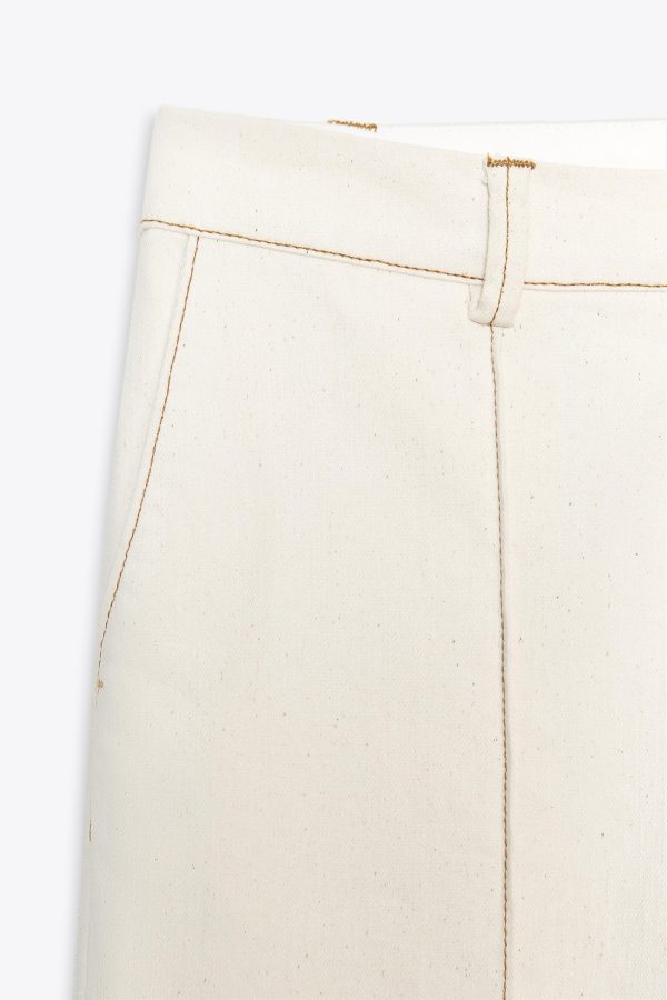 DİKİŞ DETAYLI BOOTCUT PANTOLON - از برند زارا