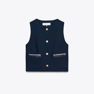 جلیقه بدون آستین با یقه گرد و جیب از برند زارا (زنانه)