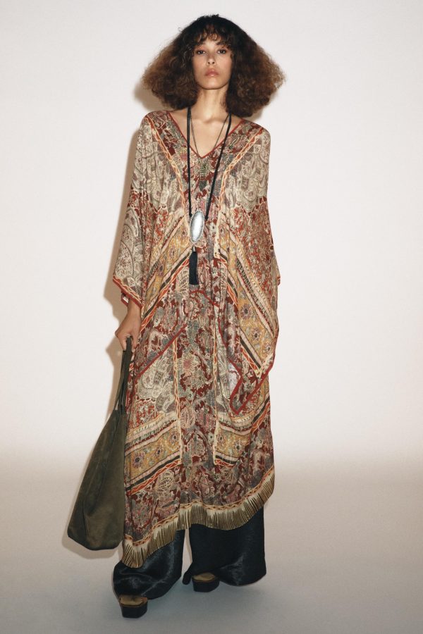 KAFTAN PAISLEY DESENLİ ZW COLLECTION ELBİSE - از برند زارا