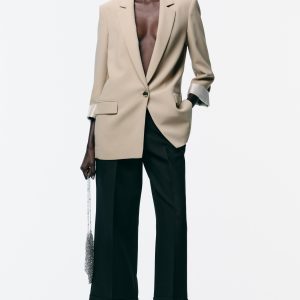 DESENLİ MANŞETLİ BLAZER - از برند زارا