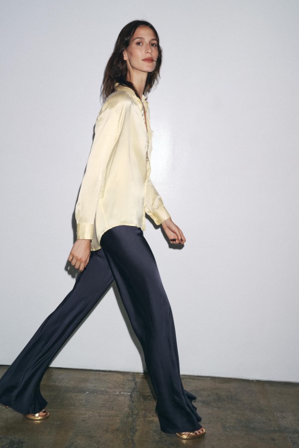 ZW COLLECTION SATEN YÜZEYLİ İSPANYOL PAÇA PANTOLON - از برند زارا