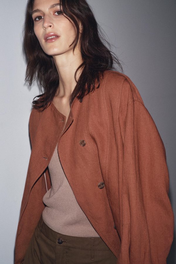 KETEN KARIŞIMLI BOMBER ZW COLLECTION - از برند زارا