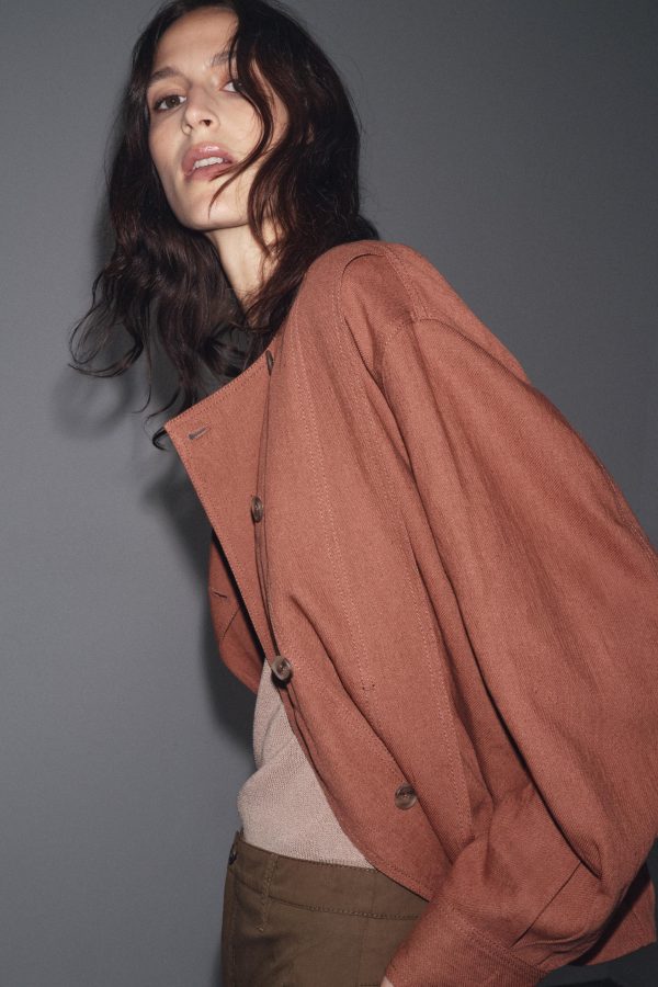KETEN KARIŞIMLI BOMBER ZW COLLECTION - از برند زارا