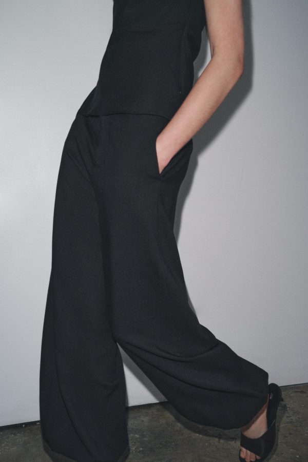 BÜZGÜÜ MANŞETLİ ZW COLLECTION PANTOLON - از برند زارا