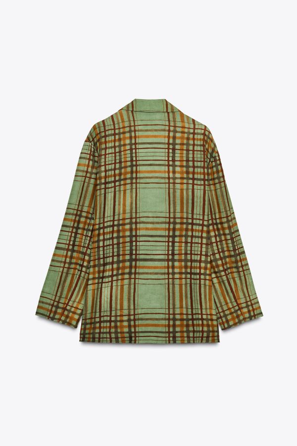 DÜŞÜK OMUZLU ZW COLLECTION EKOSELI BLAZER - از برند زارا