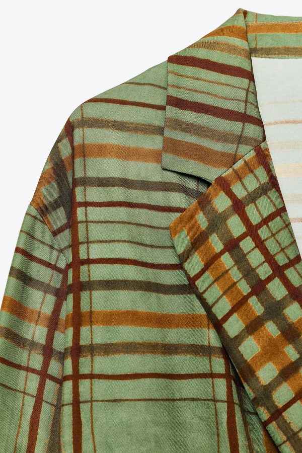 DÜŞÜK OMUZLU ZW COLLECTION EKOSELI BLAZER - از برند زارا