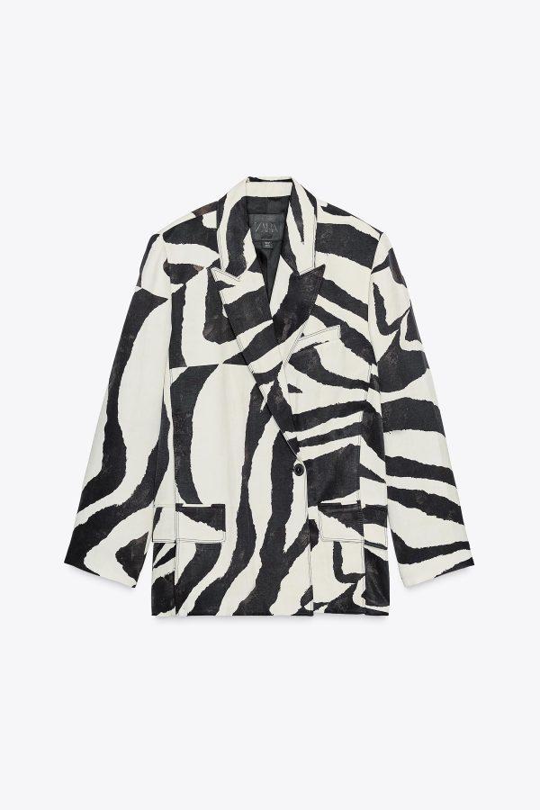 DESENLİ HAYVAN DESENLİ ZW KOLEKSİYONU BLAZER - از برند زارا