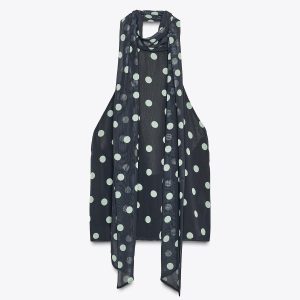 تاپ یقه‌دار پشت باز با زیپ مخفی از برند زارا (زنانه)