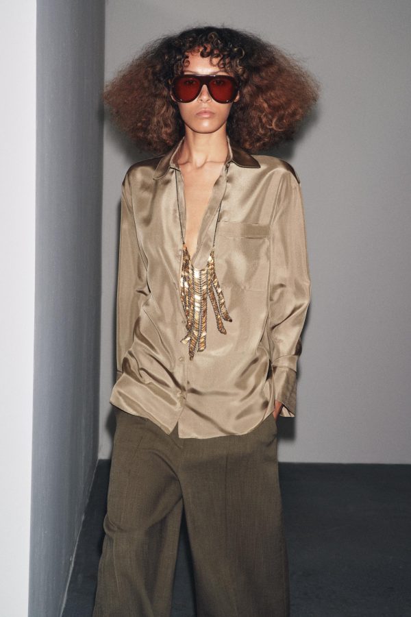 İPEK CEPLİ GÖMLEK ZW COLLECTION - از برند زارا