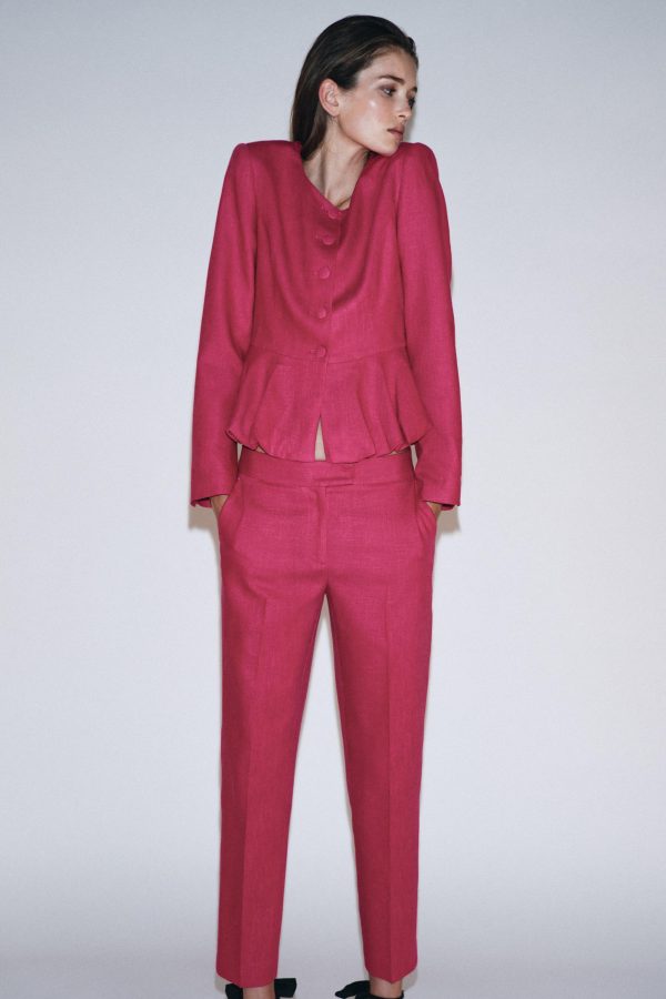 KETEN PEPLUMLU BLAZER - از برند زارا