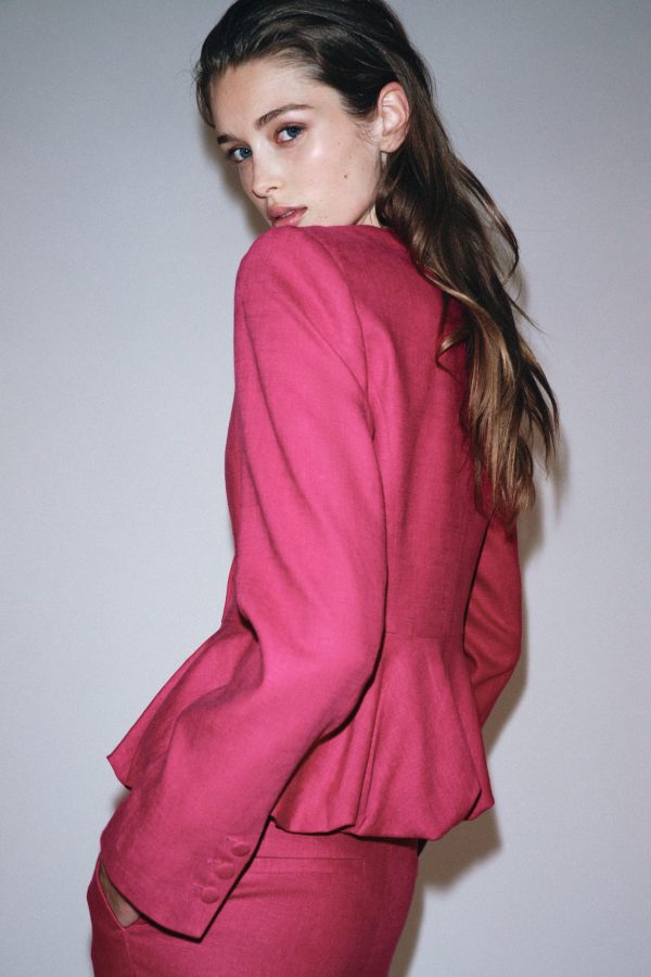 KETEN PEPLUMLU BLAZER - از برند زارا