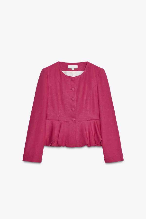 KETEN PEPLUMLU BLAZER - از برند زارا