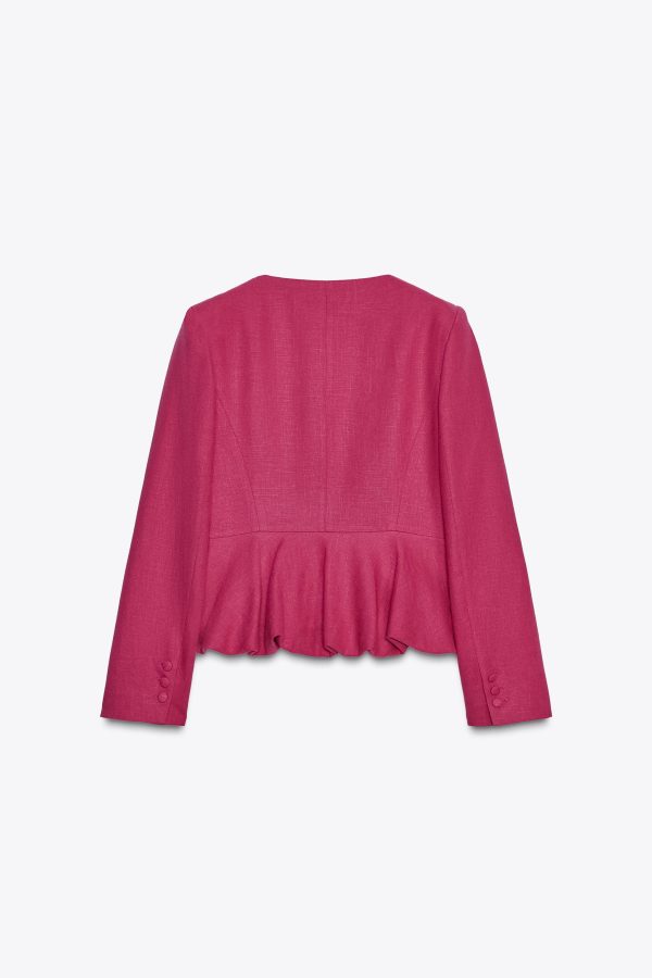 KETEN PEPLUMLU BLAZER - از برند زارا
