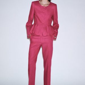 KETEN PEPLUMLU BLAZER - از برند زارا
