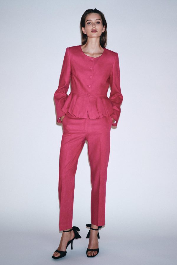 KETEN PEPLUMLU BLAZER - از برند زارا
