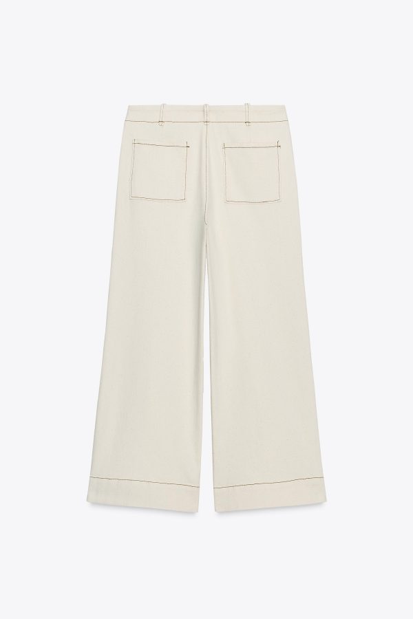 DİKİŞİ CULOTTE PANTOLON - از برند زارا
