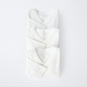 پکیج سه‌تایی بادی یقه کیمونو از برند زارا (بچه گانه)