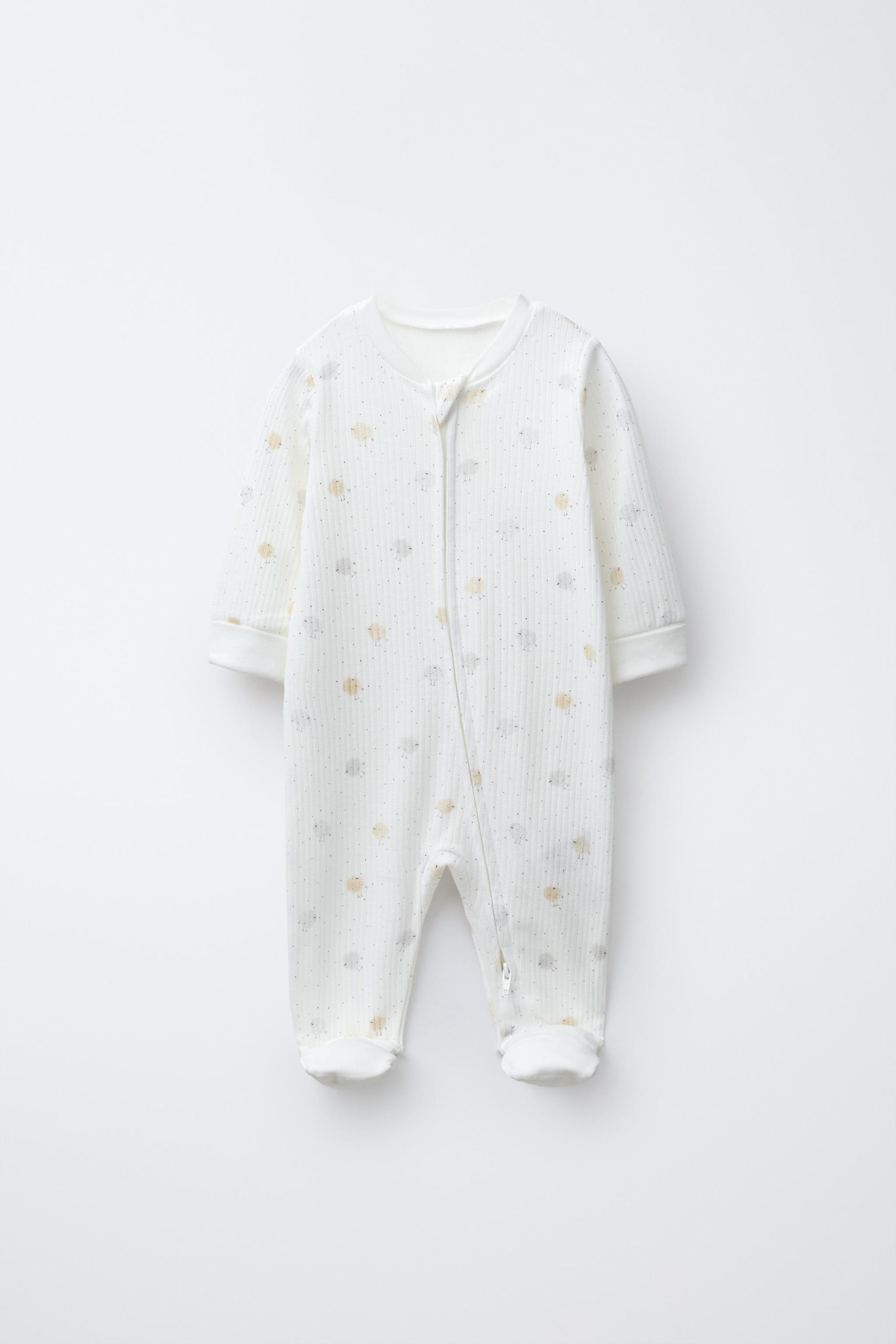 پیشبند و شلوار خواب جوجهای پنبهای از برند زارا (بچه گانه)