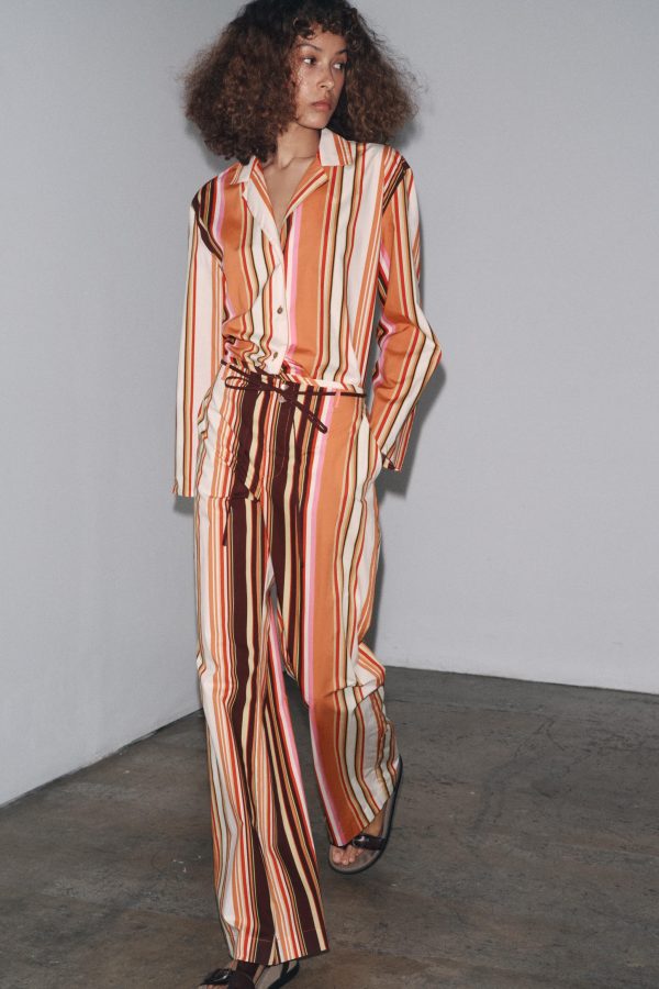 ÇİZGİİ FLARE ZW COLLECTION PANTOLON - از برند زارا