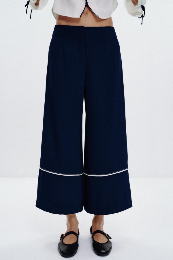 DİKİŞİ CULOTTE PANTOLON - از برند زارا