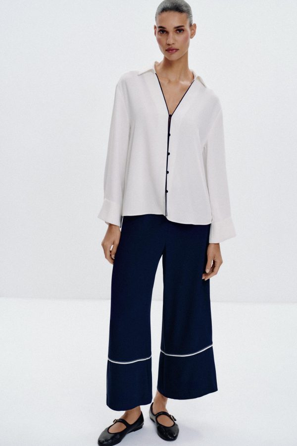 DİKİŞİ CULOTTE PANTOLON - از برند زارا