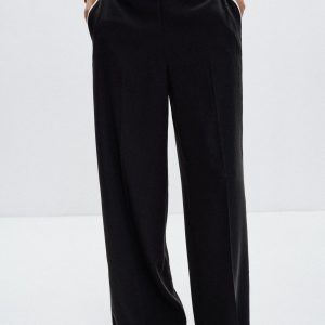 شلوار بلند کمر کشی با جیب از برند زارا (زنانه)