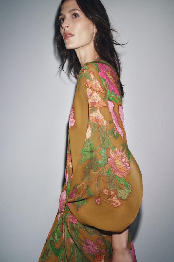 OVERSIZE ÇİÇEKLİ ZW COLLECTION ELBİSE - از برند زارا