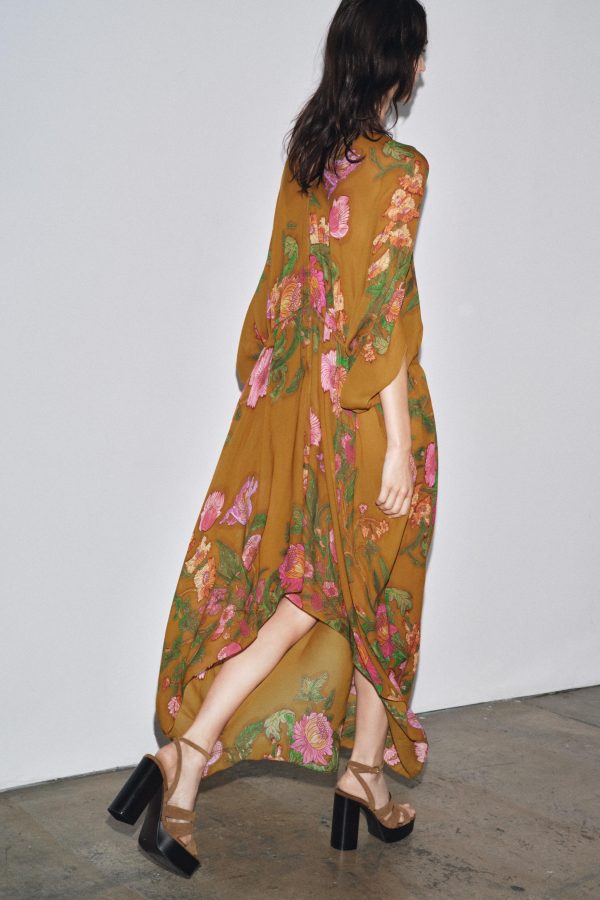 OVERSIZE ÇİÇEKLİ ZW COLLECTION ELBİSE - از برند زارا