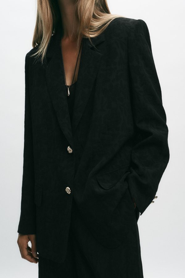 OVERSIZE JAKARLI VATKALI BLAZER - از برند زارا