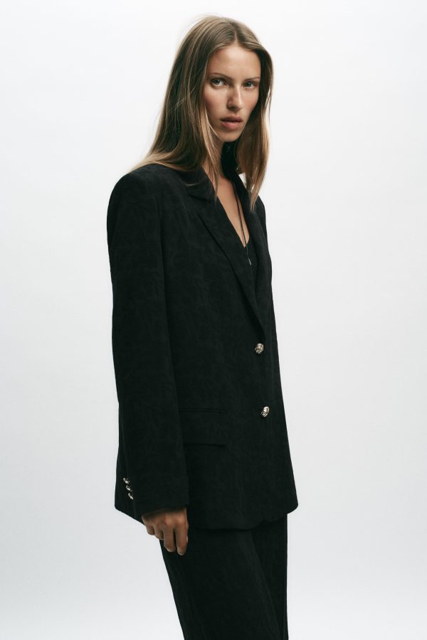 OVERSIZE JAKARLI VATKALI BLAZER - از برند زارا