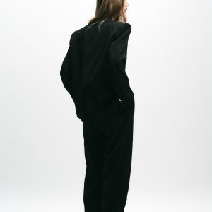 بلزر بلند یقه کت با جیب و چاک از برند زارا (زنانه)