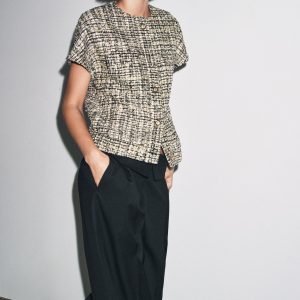 ZW COLLECTION DÜĞMELİ DOKULU YELEK - از برند زارا
