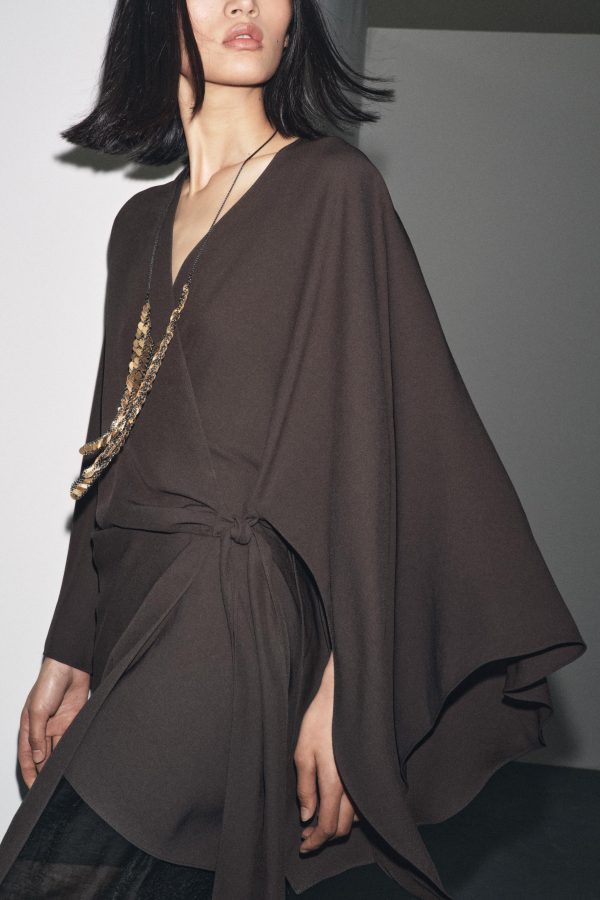 KRUVAZE ASİMETRİK ZW COLLECTION BLUZ - از برند زارا